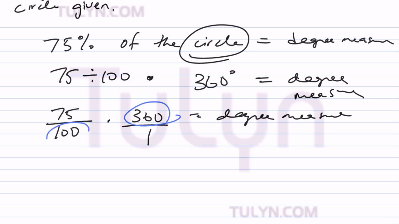 How To Convert Degree To Percentage In Pie Chart