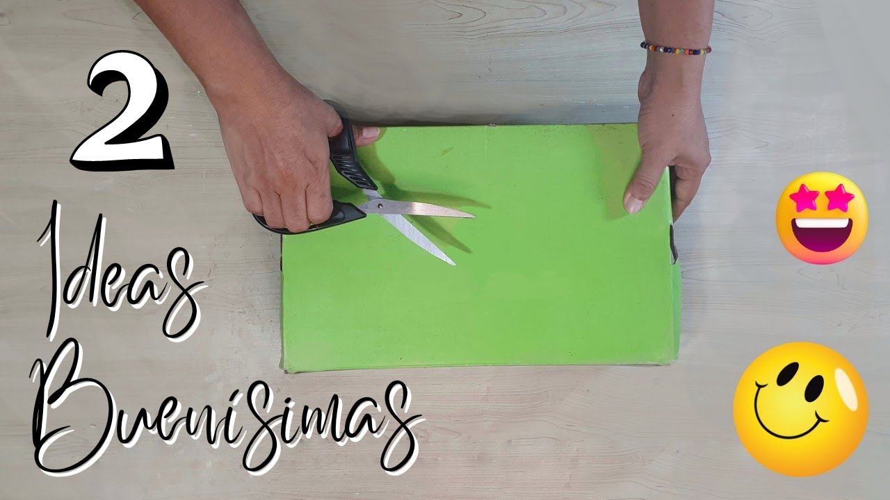 ¡TE DOY 2 IDEAS BUENÍSIMAS! no  vuelvas a tirar tus cajas a la basura, CRAFTS WHIT BOXES
