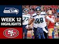 Seahawks vs. 49ers | NFL Week 12 Game Highlights
