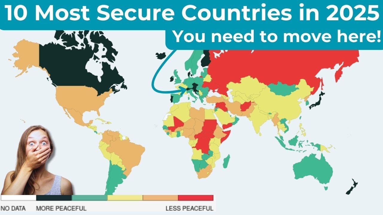 10 Most Secure Countries in 2025 (Low Crime & Safe to Live!) - YouTube