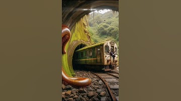 Abandoned subway train stuck inside a mountain tunnel#travel #trend #shorts