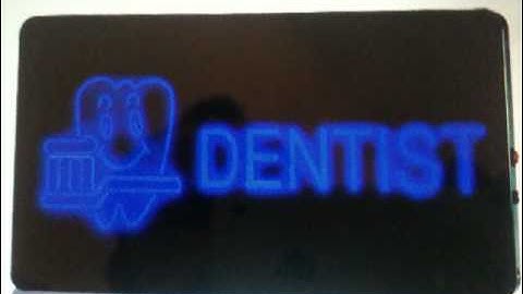 LED NEON EFFECT SIGN- DENTIST
