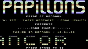 C64 CRACKTRO PAPPILONS TV Card Sharks 1988 05 01International Network of Chaoscr ESI   Papillonsa