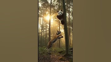 Panda so brave haha #animals #animallife #wildlifeentertainment #panda #entertaininganimals #funny