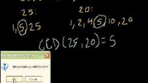 Massimo Comun Divisore (MCD)