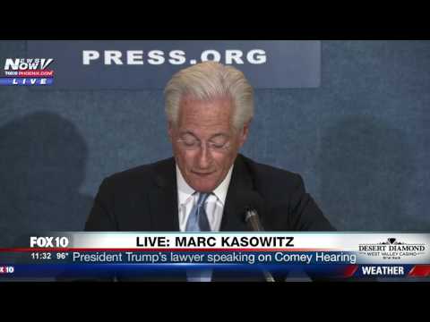 FULL: Trump's Lawyer Marc Kasowitz Press Conference - Responds to James Comey Hearing (FNN)