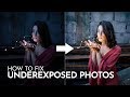 2 sliders to fix underexposed photos in photoshop