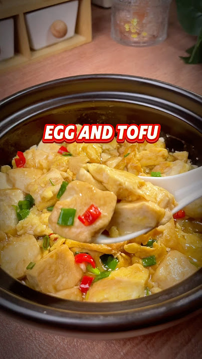 Egg and Tofu #recipe #chineserecipie #tufo #easyrecipe #chinesecusine #cooking