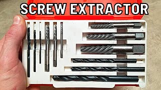 How To Use a Screw Extractor Set | Remove Stripped Screws or Broken Bolts