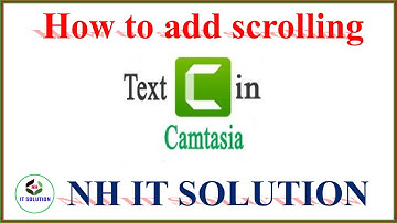 How to Add Scrolling Text On Your video Camtasia Studio 9 Bangla Tutorial || Rolling Text Effect