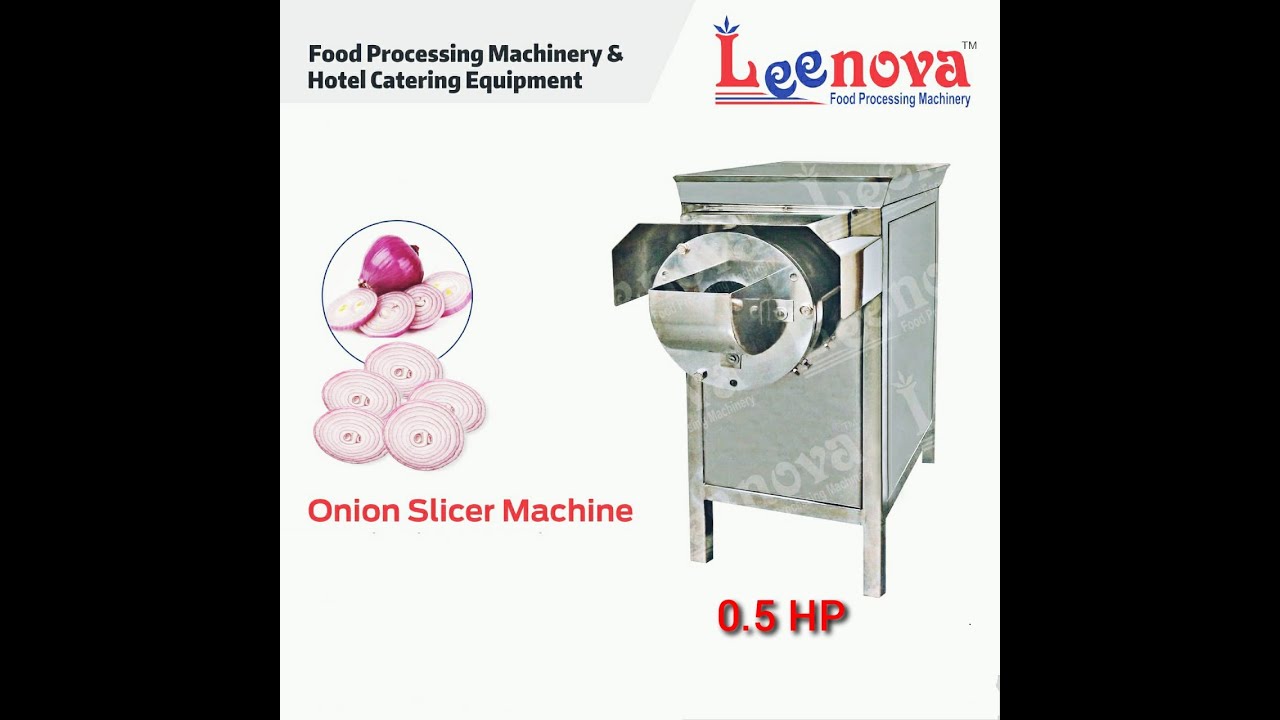 Automatic Onion Slicer Machine - Leenova Food Processing Machinery