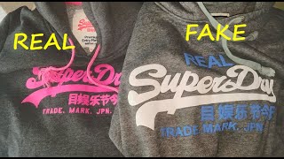 Superdry fleece hoodie real vs fake. How to spot counterfeit Superdry sweatshirts and jackets