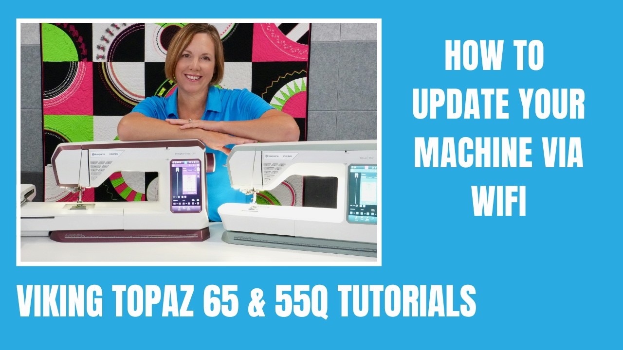 PS★MAGIC CARPET 海外版★箱付・説明書付・ソフト付★動作確認済 Husqvarna Viking Topaz 65 & 55Q How to Update Machine Via Wifi
