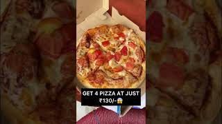 Get 4 pizza in just ₹130/- || Link in comments || Code: FLY333 #dominos #natunatu #shorts #youtube screenshot 3