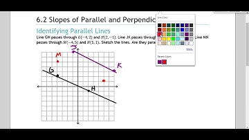 Foundations and Pre-Calculus 10 - 6.2 Slopes of Parallel and Perpendicular Lines