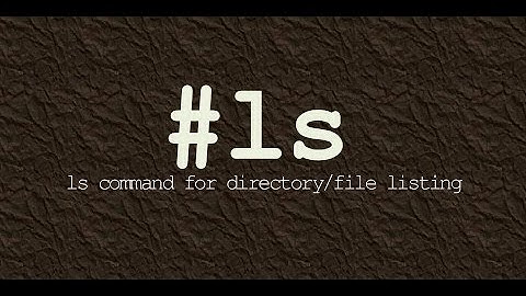 ls command : Directory/file listing in Linux system