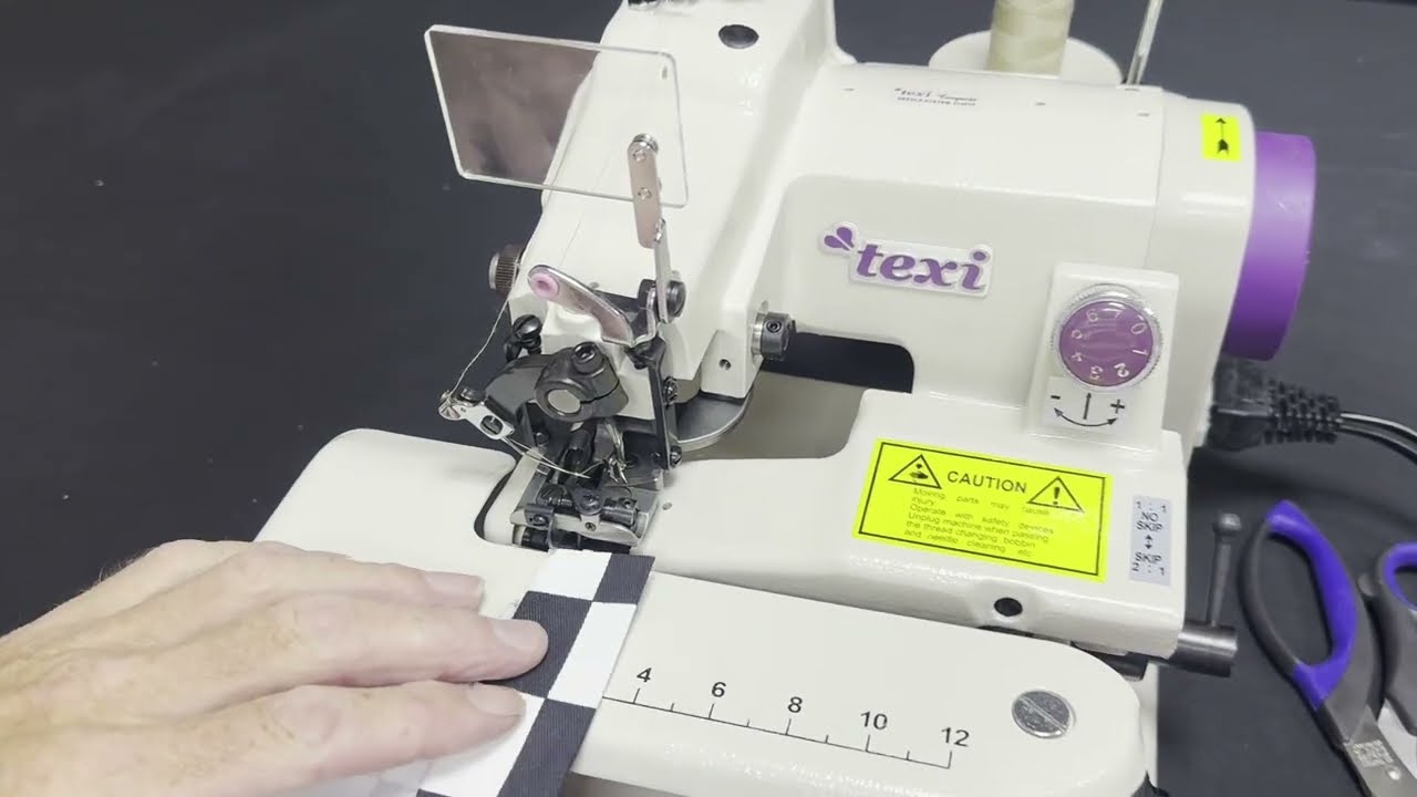 Blind Stitch Hemmer demonstration using various fabric types