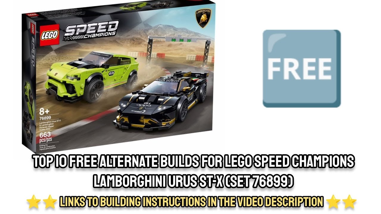 LEGO® Speed Champions 76899 Lamborghini Urus ST-X & Lamborghini