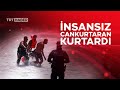 Denizde mahsur kalan gen insansz cankurtaran ile kurtarld