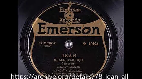 All star trio.  Jean (Shelton Brooks)