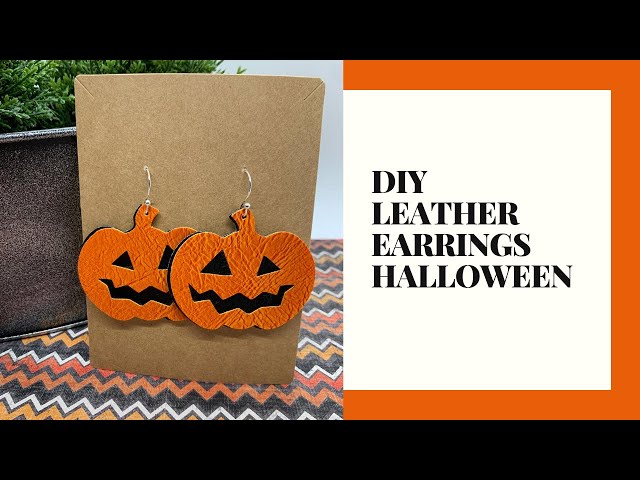 Halloween Faux Leather Earrings - My Inspiration Corner