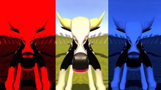 ! Triplets Cute Small Faced Cow Walking With Triple Mirror  Colorful Effects (Parody Video) ! screenshot 3