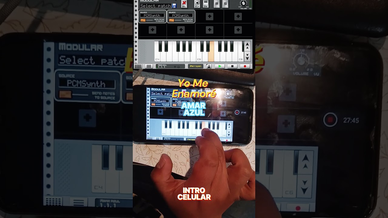 Ver Yo me enamoré Amar Azul Intro Celular app Caustic #musichuayotuma #teclado #amarazul no YouTube Ver Yo me enamoré Amar Azul Intro Celular app Caustic #musichuayotuma #teclado #amarazul no YouTube
