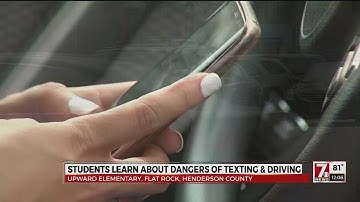 Students learn about dangers of texting and driving