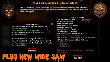 Dead Frontier Limited Edition Gut Stitcher SMG and Eviscerator WIDE SAW with Hook Implant