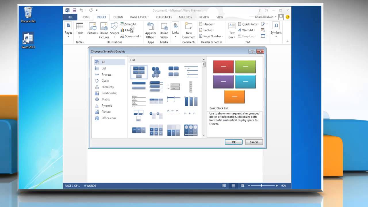 Flow Chart In Ms Word 2013