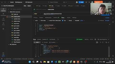 Proyek Akhir Rekayasa Web – CRUD API Laravel Sanctum (Authorization Bearer Token)