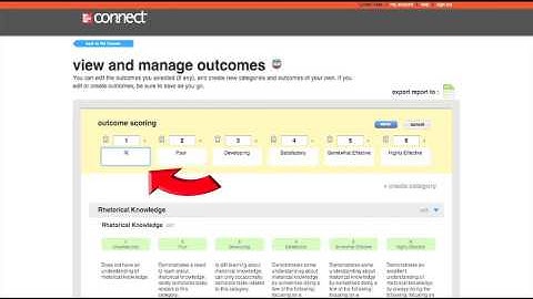 Using Outcomes Based Assessment in Connect