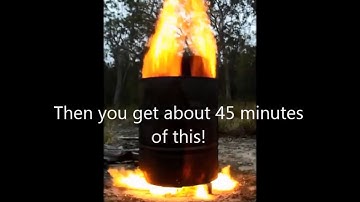 Charcoal Retort How To - (SLIDESHOW) - Double barrel 205 litre (44/55 Gallon)