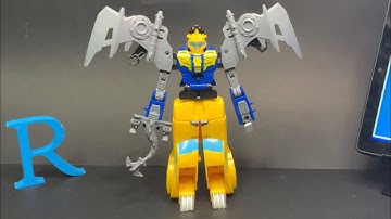Transformers Cyberverse Bumblebee + Swoop Dinobots Unite Combiner #isitdifficulttotransform