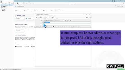 How to send email using Mozilla Thunderbird   The CW3 Web Hosting