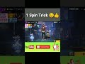 Free fire one spin trick #shorts #freefire #freefireshorts