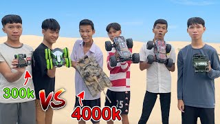 Trận Chiến Đua Xe Điều Khiển Từ Xa | Xe Tăng 4 triệu vs Xe Đua 300k | RC Car Battle