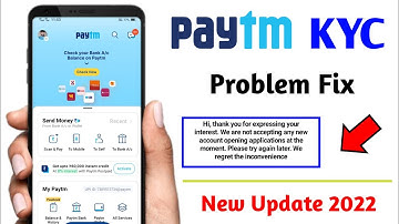 paytm kyc problem | paytm kyc pending problem | paytm full kyc problem