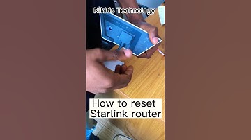 How to reset a Starlink router