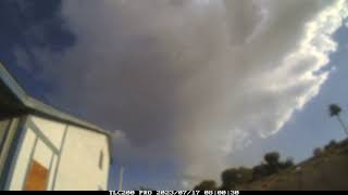TIME LAPSE: Isolated Thunderstorm Development Henderson, NV July 17, 2023