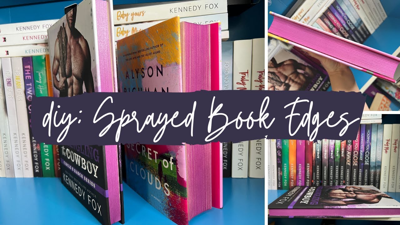 How to Spray Book Edges DIY