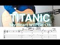 Titanic  my heart will go on  tab