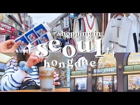seoul vlog 🇰🇷 | shopping in hongdae 😍🛍️ | korea travel hauls