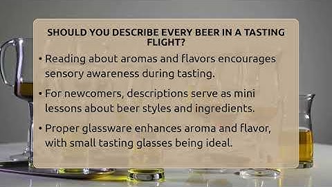 Should You Describe Every Beer In A Tasting Flight? - The Pint Guy