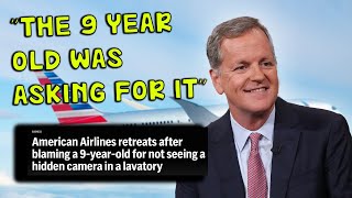 American Airlines BLAMES 9 Year Old Girl Over Secret Cameras