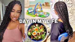 DAY IN MY LIFE AS A PREGNANT MAMA♡ 38 WEEKS + EATING HEALTHY + NURSERY THINGS + NEW HAIR!