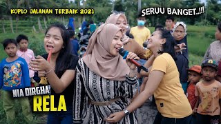 BAHAGIANYA SAMPAI KE JIWA SAAT NIA DIRGHA MENYANYIKAN LAGU RELA VERSI DANGDUT JALANAN IRAMA DOPANG