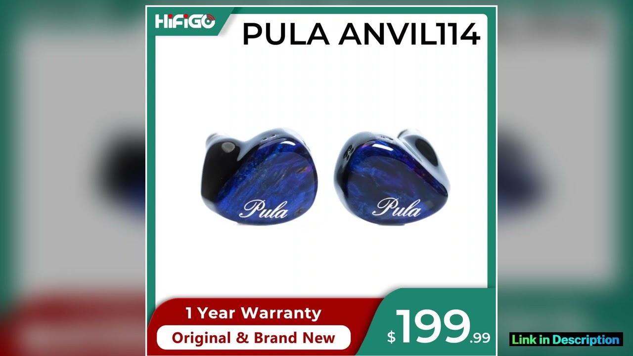 PULA ANVIL114 1DD1BC4BA Drivers InEar Monitor Earphones with FourCore SingleCrystal Copper SilverPl