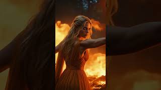 Fire Elf Vesper casts fire magic and rides Fire Bird 🔥#shorts