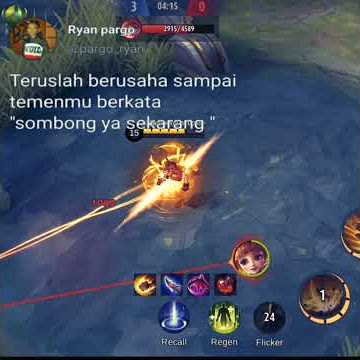 Story wa ml 30 detik keren | Story wa ml 30 detik chou freestyle | Quotes Mobile legends